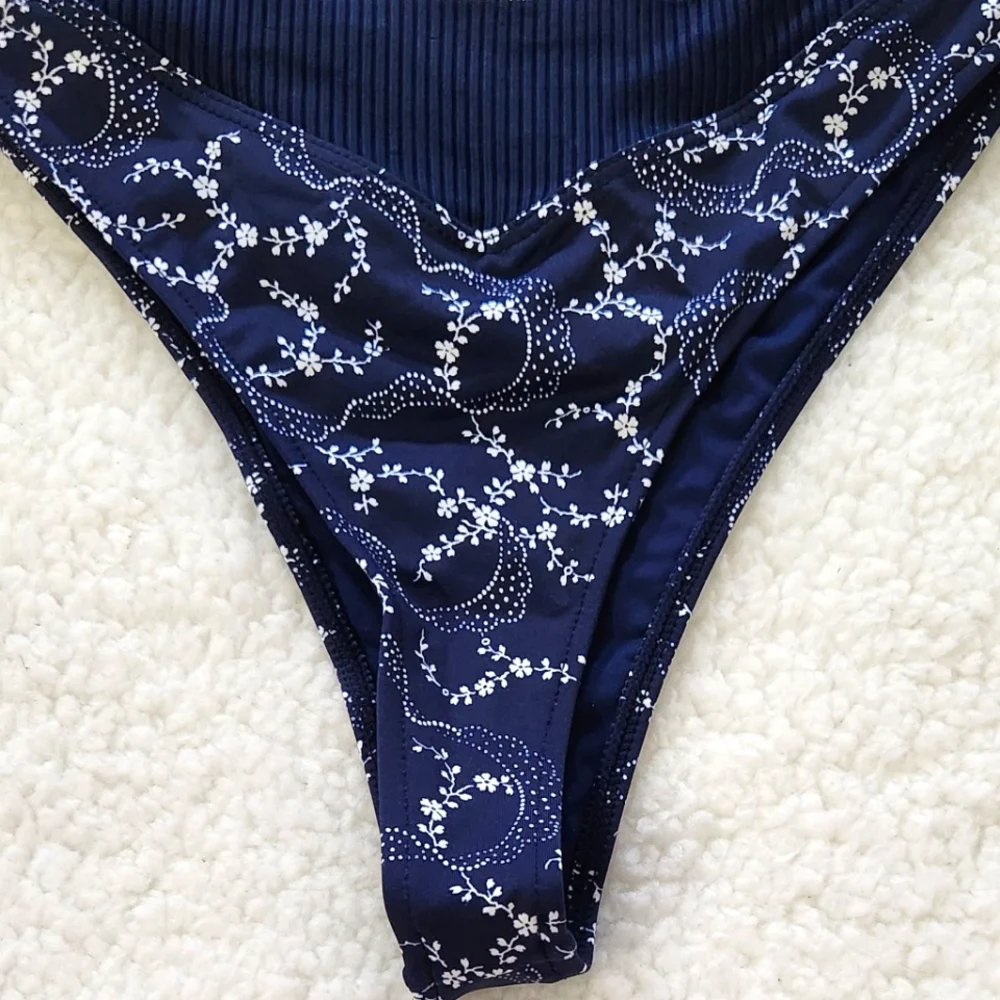 New!Frankie's Bikinis‎ Bellamy Ribbed Bikini Bottom